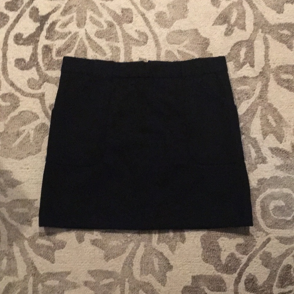 Black J. Crew mini skirt